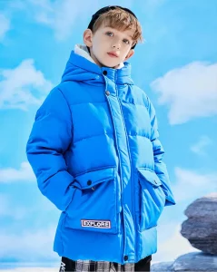 Winter Children Boys Jacket Hooded Down Thick Warm Girls Parka Kids Baby Outerwear Coat