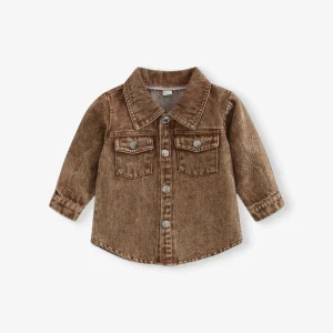 Winter Children’s Casual Long Fashion Coat Unisex Kids Solid Color Cotton Jacket Breathable Anti Wrinkle Baby Boy Jacket