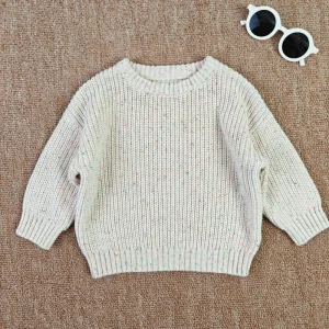 Winter Clothes Baby Girl Boy Knit Sweater Blouse Pullover Sweatshirt Warm Crewneck Long Sleeve Tops for Infant Toddler