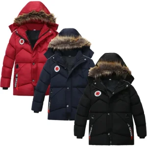 Winter New Design Korean Style Children Boys Coat Thick Kids Boy Cotton Coat