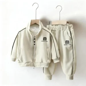 Winter Thick Boys Sports Suit Cotton Fleece Tracksuit Casual Two-Piece Set Warm Toddler Jogger Activewear School Outdoor