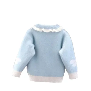 Winter Toddler Girls Knitwear Sweater Thickened Girls’ Fashion Autumn Winter Children’s Pullover Knitted Kids Sweater