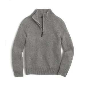 Winter Turtleneck Sweater for Kids Boys Wool Sweater With Zipper