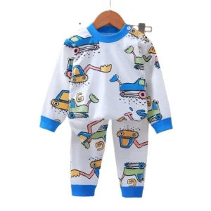 Winter Warm Boys Sets Pyjamas Cotton Nightwear Homewear Cartoon Kids Sleepwear Girls Pajamas