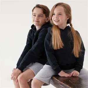 Winter Warm Fleece Pullover 100% Cotton Kids Boys Girls Blank Hoodie Sweatshirts