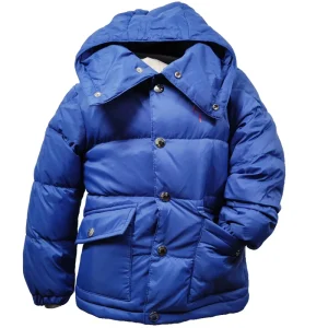 Winter Waterproof KIDS BUTTON PUFFER Down HOODED JACKETS for BOYS and GIRLS