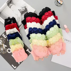 Women Lady Sexy Bras and Underwear Panty Lace Cute Young Beautiful Girls Push up Bra & Brief Panties Sets