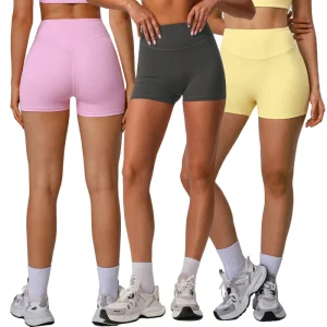 Women Running Jogging Shorts High Stretch Durable Girls Outdoor Fitness Clothes Breathable Yoga Shorts