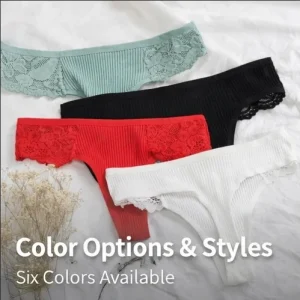 Women’s Comfortable Cotton Hipster Panties Sexy Lace Cute Briefs with Print Girls’ Underwear Customization Accepted