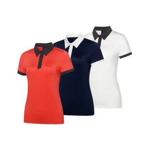 Women’s Golf Sports Polyester T Shirt 3 Color Lady Golf Polo Short Sleeve Summer Girl Jersey S XXL