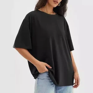 Women’s Hot Girl Straight Shoulder T-shirt Loose Thread Short Sleeves Women’s Round Neck Plus Fat Milk Silk Top