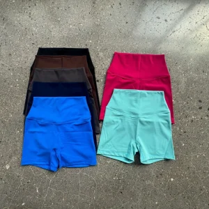 Womens Summer Sexy High-Waist Peach-Butt Yoga Shorts Running Sports Skinny Shorts Para Mujer Cropped Shorts for Girls
