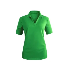 Women’s Tight Fitting Polo Shirt Breathable and Comfortable Multi Color Top T shirt Girls Slim Fit Polo Shirt