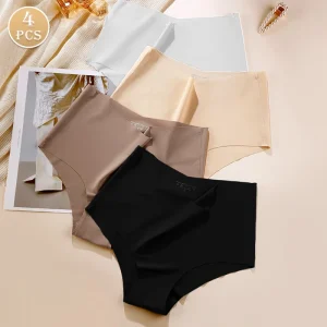 Women’s Underwear Mid Waist Female Seamless Panties for Girls Ladies
