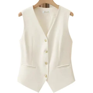 Women’s Waistcoat Wool Spring summer Waistcoat Elegant Style