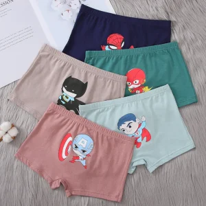 YCH Children’s Boy’s Cotton Underpants Quad Boxer Boy’s Cotton Shorts Head Baby’s Children’s Big Children’s Underpants