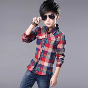 Yokids 4-12 Years Long Sleeves Kids Shirts Boys