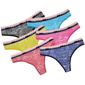 Yun Meng Ni Printed T back Underwear Lady Cotton Daily Thongs
