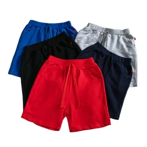 Zhejiang Bizika ODM Custom Made Cotton Shorts Summer Sweat Sports Blank Solid Color Boys