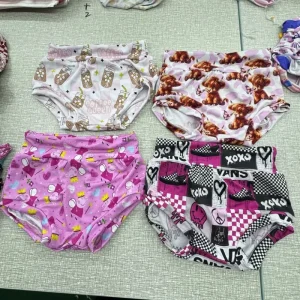 Zs Girls Bamboo Blend Underwear for Kids & Toddlers Spandex Cotton Size 110(3 4) Washable Cute Design Custom Pack