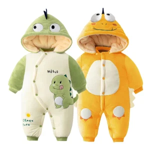 baby winter jumpsuits warm winter thickened jumpsuits for boys and girls