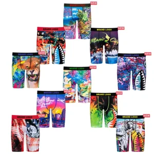 custom Mid rise Youth Calzones Biker Shorts Unweat Kids Briefs Boxer Man Men Underwear for Boys
