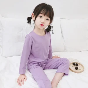kids girls sleepwear pajamas short Blank girl sleepwear for summer custom kids pajamas girl cotton pyjamas