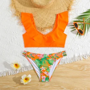 two piece swimwear for children cross border manufacturer cute girls bikini swimwear
